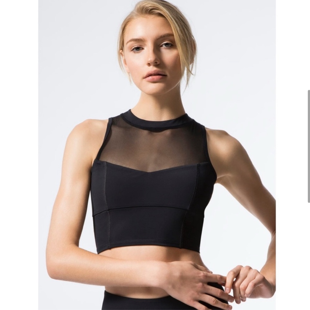 Cushnie et Ochs Kira High Neck Black Tank Top Sz XS